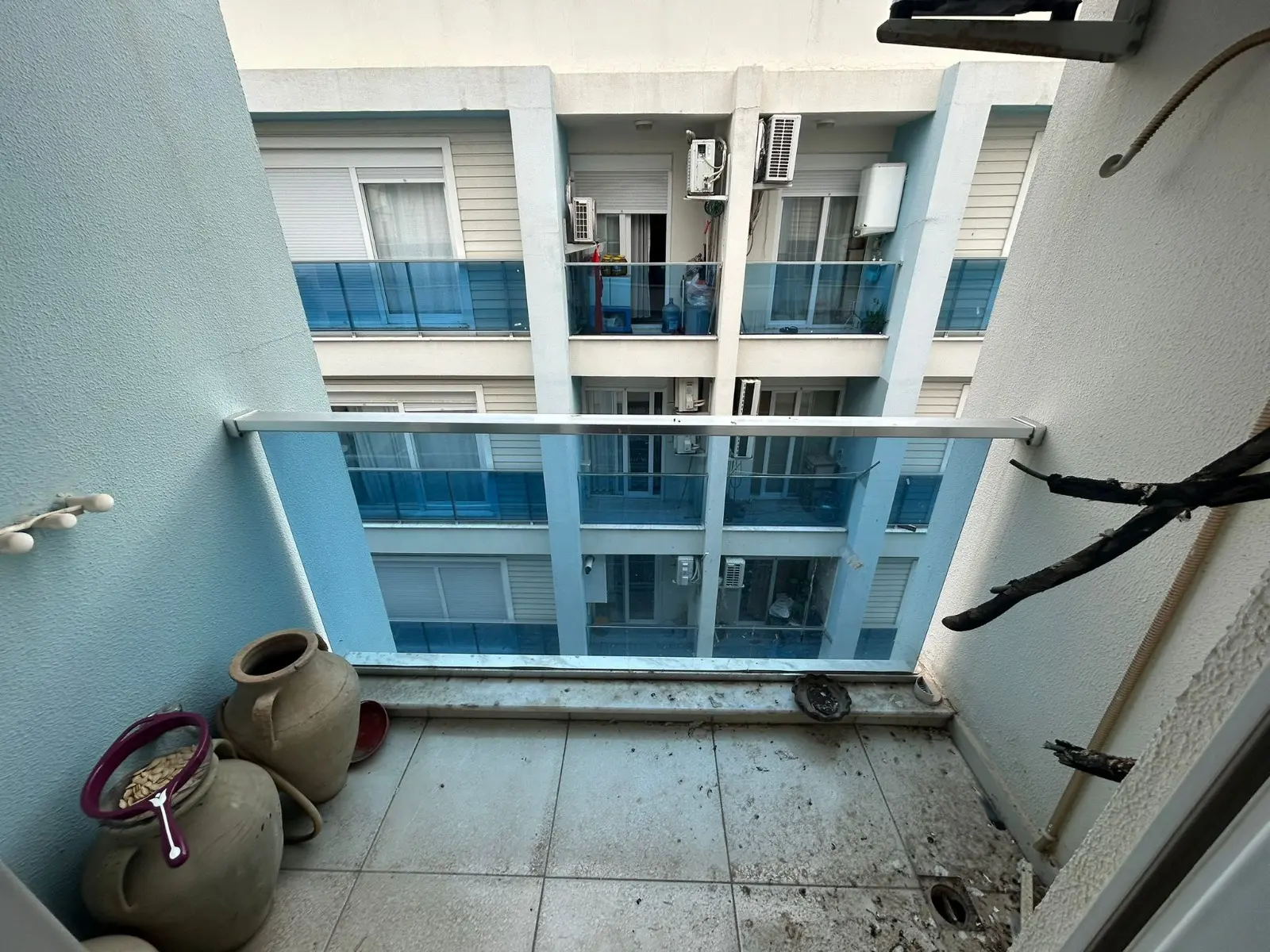 Attached balcony
